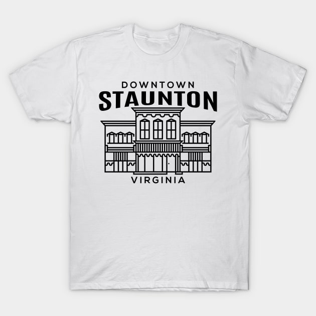 Downtown Staunton VA T-Shirt by HalpinDesign